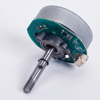 Motor BL Brushless 12-24VDC 50W yang Dapat Disesuaikan, Motor DC Reduksi Gigi Cacing 6mm, Model OEM BLDC 24V untuk Perahu, Rumah Pintar, Kipas