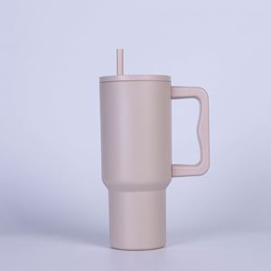 Mug de voyage H4.0 avec poignée, 40oz, double paroi isolée, couvercle, paille, antidérapant, personnalisable ODM - Product Image 2