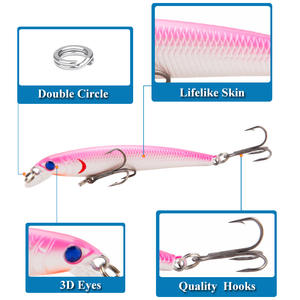 New Sinking Minnow <b>Lure</b> 7.8cm 4.8g Bottom Bait For Bass <b>Fishing</b> With Rattles Artificial Hard <b>Lure</b> XY-333 - Product Image 3