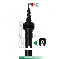 Sonde de température PT1000 avec capteur ORP IP68, boîtier ABS, électrode de qualité de l'eau 0-3 bars pour la surveillance des eaux usées et de l'aquaculture