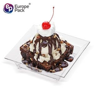 La maggior parte dei popolari quadrato di plastica usa e getta mini sace piatto e piatto - Product Image 3