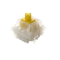 Interrupteur de clavier mécanique GATERON KS-3 X1 Milky Yellow Pro Linéaire 5 Broches Hot Swap Personnalisable pour Gaming DIY