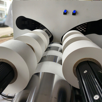 Machine à découper le papier automatique, découpe d'étiquettes, commande PLC, rouleau de papier pour traitement continu des matériaux en rouleaux, certifiée CE