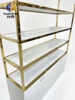 Élégantes Présentoirs de Parfum en Bois Personnalisés pour Magasin, Meuble Mural de Gros avec Logo pour Décoration de Salon de Beauté