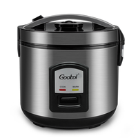 Rice Cooker Listrik Mini Mewah untuk Rumah Tangga, Bahan Stainless Steel, Kapasitas 1.5l 1.8l 2.2l 2.8l, Aman dan Sehat untuk Memasak di Dapur