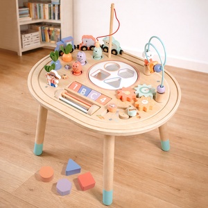 Gioco Montessori 10-in-1 in Legno per <span class=keywords><strong>Bambini</strong></span>, Multifunzionale con Pesca Magnetica, Percussioni, Labirinto di Perline, Educazione Precoce CPC <span class=keywords><strong>2</strong></span>-4 <span class=keywords><strong>Anni</strong></span> - Product Image 6