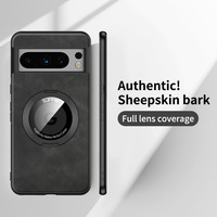 Haute qualité pour Google Pixel 9pro étui de téléphone anneau magnétique en peau de mouton étui de Protection contre les chutes pour Google Pixel 8pro