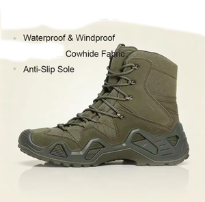 TSB07 Men outdoor camping <b>hiking</b> training Olive Green Low Middle High Top Tactical <b>Boots</b> - Product Image 1