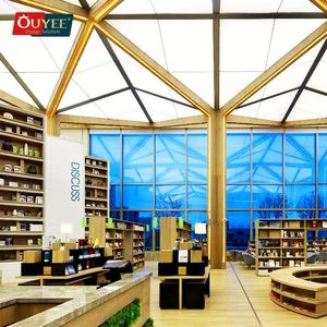 Gabinetes de madera de góndola de diseño interior, papelería de oficina, librería, biblioteca escolar, estante de libros para tienda - Product Image 5