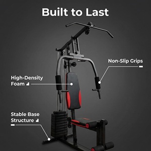 Attrezzatura Fitness Multifunzione: Stazione di Allenamento Combinata Grande con Sistema a Pulegge e Pesi, Attrezzi per <span class=keywords><strong>Esercizi</strong></span> in Metallo - Product Image 5
