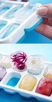Moule de Noël créatif facile à libérer sans Bpa bac à glaçons en silicone 14 trous avec couvercle amovible