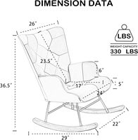 Fauteuil inclinable confortable épaissi en bois pingouin chaise berçante salon chambre balcon maison loisirs paresseux canapé Style pour simple
