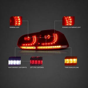 <span class=keywords><strong>Feux</strong></span> arrière LED d'usine avec clignotants séquentiels pour <span class=keywords><strong>Golf</strong></span> 6 MK6 R 2008 2009-2013 - Product Image 2
