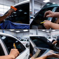 Film teinté pour vitres de voiture anti-UV, contrôle solaire, isolation thermique, prêt à expédier, rouleau en vrac, vente en gros OEM