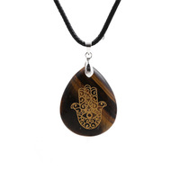 Cristaux naturels Pendentif en forme de coeur Pendentif femme Agate Collier Accessoires Pierres Précieuses Chandail Chaîne Jade Bouddha Pendentifs