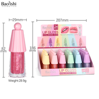 Baume à lèvres effet miroir brillant, végétalien, hydratant, non collant, repulpant, huile à lèvres en vrac, cosmétique de maquillage