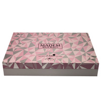 Boîtes rigides recyclables en carton MDF enduit, durables, personnalisées, luxe, finition mate/brillante, gaufrage, doublure en éponge