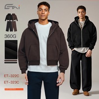 Sweat-shirt à capuche personnalisé OEM ODM pour homme, en molleton French Terry, manches longues, automne-hiver, streetwear, survêtements pour homme