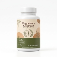 Glycinate de magnésium - 90 capsules, complément alimentaire pour soulager le stress, favoriser le sommeil, la santé cardiaque, les nerfs et les muscles