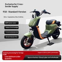 Vélo électrique transfrontalier tendance avec moteur de moyeu arrière, freins à disque doubles, cadre en acier à haute teneur en carbone, batterie au lithium/plomb 160