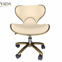 Meilleur vendeur en Europe/États-Unis - Tabouret pivotant pour esthéticienne de salon de manucure avec roulettes, hauteur réglable, chaise de technicien YADA