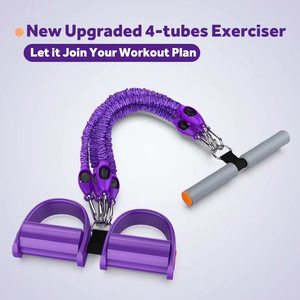 Cuerda Elástica Desmontable <span class=keywords><strong>de</strong></span> 4 Tubos para Gimnasio en Casa, Yoga, Pedal Multifuncional, Set <span class=keywords><strong>de</strong></span> Bandas <span class=keywords><strong>de</strong></span> Resistencia para Ejercicios <span class=keywords><strong>Abdominales</strong></span> - Product Image 6