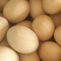 Œufs en bois non finis, œufs lisses pour Pâques et décoration, prêts à peindre et à décorer, jouets en bois en forme d'œuf, décorations de Pâques, cadeaux