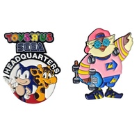 Épinglette personnalisée en émail dur de dessin animé, badge personnalisé de haute qualité avec logo, broche en métal artisanale pour cadeau souvenir