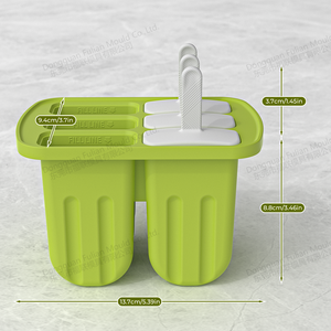 Moules à sucettes glacées 6 cavités en silicone sans BPA, moules à glaces maison en silicone - Product Image 3