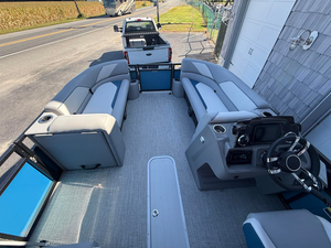 Kinlife 24ftアルミエンターテインメントポンツーンボート船外エンジン14人収容安定ドリフトクルージング用耐久性 - Product Image 4