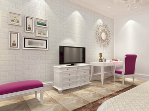 Panel de Pared 3D Autoadhesivo de Lujo, Ladrillo Decorativo de Espuma de Fibra de Poliéster Impermeable, Adhesivo Decorativo para Paredes <span class=keywords><strong>Interiores</strong></span>, para Renovación - Product Image 5