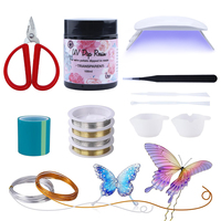 TIMESRUI Résine UV Dure pour Art Déco, Formes de Fleurs en Fil Métallique Créatives pour Mariage, Bijoux DIY, Décoration de Bracelets, Artisanat Écologique