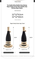 Griffoir pour chat en sisal en forme de bouteille de vin 60 cm, moderne, stable, résistant aux griffures, jouet d'intérieur pour animaux de compagnie