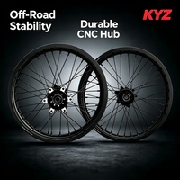 Ensemble de roues complètes Supermoto KYZ Sur-Ron Ultra Bee 21/18/19 pouces, moyeux en alliage d'aluminium anodisé, jantes à rayons, moto électrique tout-terrain