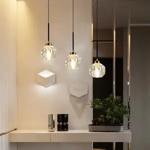 Yeni liste ayarlanabilir ışık üflemeli cam restoran oturma odası için 11Cm Nordic tavan aydınlatma avize