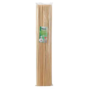 대나무 긴 스틱 Suppliers-110 pcs 포장 마시맬로 구이 스틱 라운드 대나무 꼬치 36 인치 완벽한 뜨거운 dag 케밥 소시지