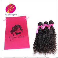 Bolsa de Embalaje para Cabello Virgen de 18x30cm con Cordón, Bolsa de Satén para Extensiones de Cabello - Product Image 5