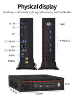 Mini PC Yingchi Celeron J4125, écran 4K HD, 4/8 Go de RAM, SSD 128/256 Go, Windows 10/Linux, ordinateur de bureau basse consommation pour le bureau