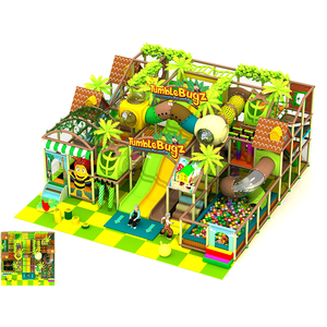 Aire de jeux intérieure avec zones de jeux souples en plastique durable et piscines à balles certifiées CE, capacité de 500 kg pour utilisation intérieure/extérieure - Product Image 2