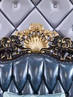 Ensemble de canapés mobiles en bois d'hévéa de style européen Fuan, meubles de salon sectionnels sculptés de luxe pour grandes maisons, modèle H-906B