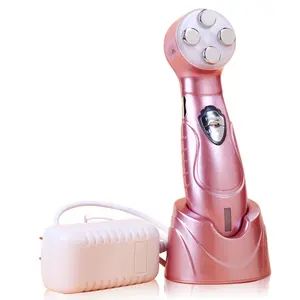 Spa equipment portable ultrasonic Plus LED light Therapy Skin care Machine 6 colors