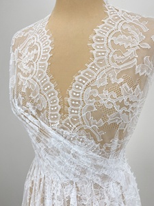 قماش دانتيل دانتيل دانتيل دانتيل فرنسي دانتيل شانتيلي أسود لفستان الزفاف مشد ملابس حفلات - Product Image 6