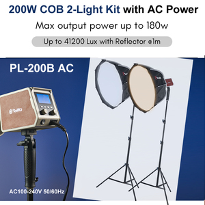 Kit de Iluminación de Video TOLIFO PL-200B AC 200W, Iluminación Continua para Fotografía con Softbox y Soporte de 60CM, Kit de Luz de Estudio Bicolor - Product Image 2