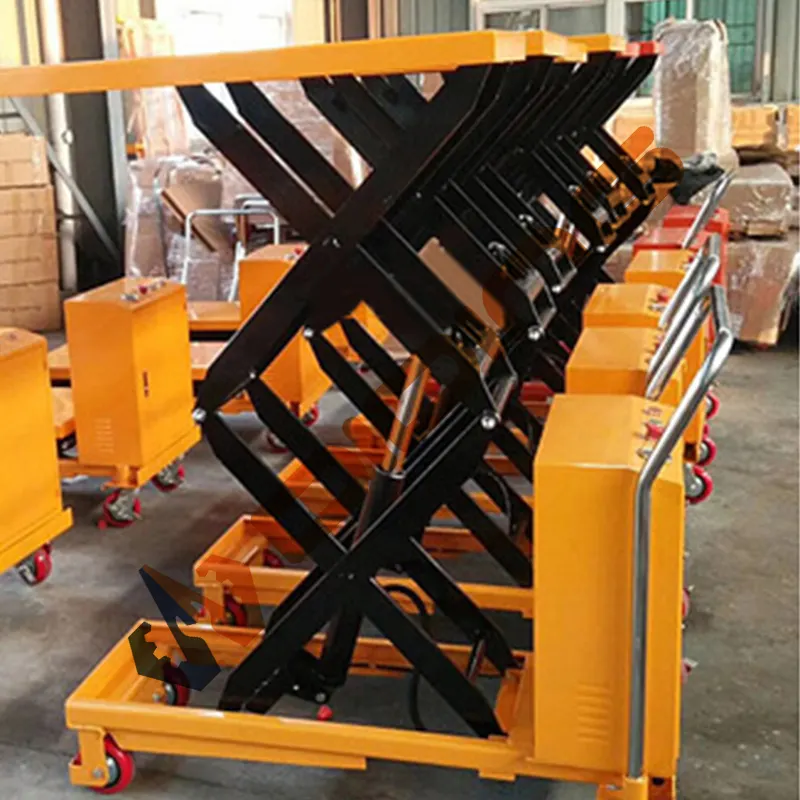 Automatic Lift Table Jack electric factory sale Lift Table 500Kg Movable Lifting Table Motor warehouse use