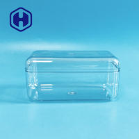 Vente en gros de boîtes alimentaires jetables en plastique PET transparent pour gâteau, nouilles, chewing-gum, pizza, hamburger, emballage carré recyclable