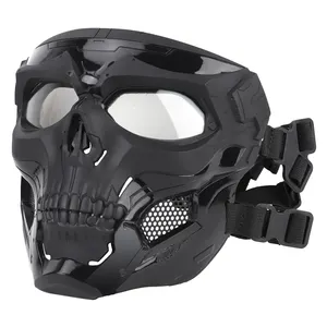 Wosport Skull Messenger Full Face Mask Fit FAST Helmet For Outdoor Sport Game CS Party