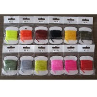 Worms Rayon Garn Chenille Faden Woolly Bugger Nymph Crappie Jigs Fliegenbindfaden Materialien B07