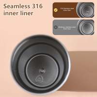 Vente chaude usine : Tasse intelligente numérique en acier inoxydable 316, personnalisable, double isolation, pour café, lait, thé, avec logo, bouteille d'eau d'extérieur