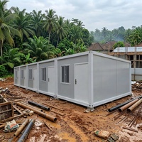 Maison conteneur préfabriquée imperméable et démontable, hébergement temporaire pour chantier de construction, cabane modulaire en kit