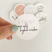 Autocollant personnalisé d'affirmation quotidienne, esthétique et Positive, message inspirant, planificateur de motivation